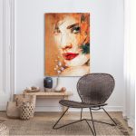 Πίνακας σε καμβά Hi! κάθετος