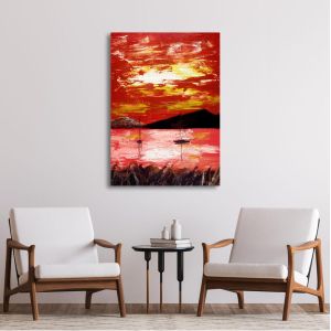 Canvas print Cloudy sunset 2