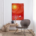 Canvas print Sailing to the sun