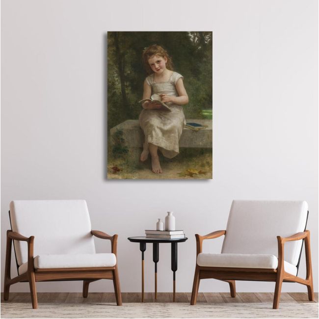 Πίνακας ζωγραφικής The reader 1895, Bouguereau W. A. αντίγραφο σε καμβά