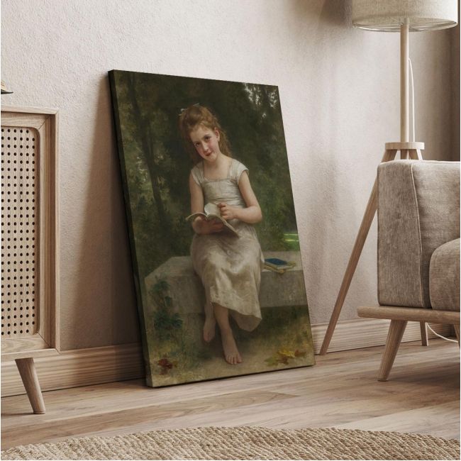 Πίνακας ζωγραφικής The reader 1895, Bouguereau W. A. αντίγραφο σε καμβά
