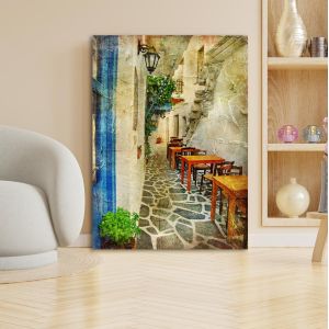 Canvas print Small road at island