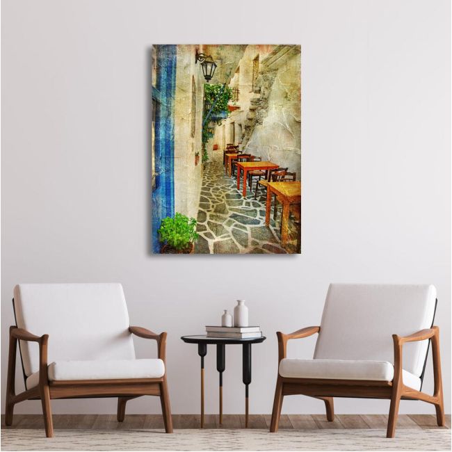 Canvas print Small road at island