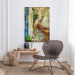 Canvas print Small road at island