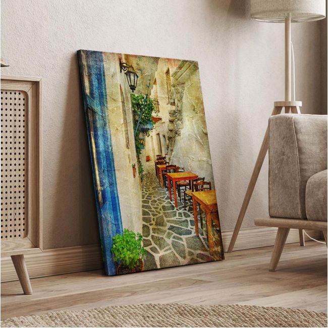 Canvas print Small road at island