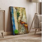 Canvas print Small road at island