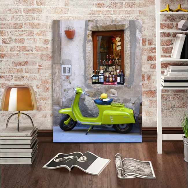 Canvas print Vespa scene