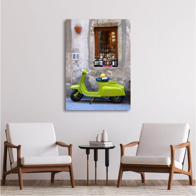 Canvas print Vespa scene