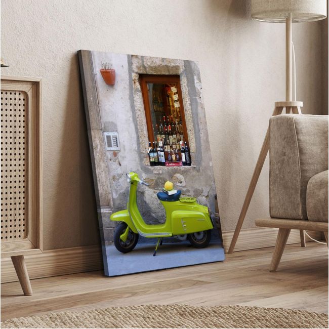 Canvas print Vespa scene