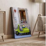 Canvas print Vespa scene