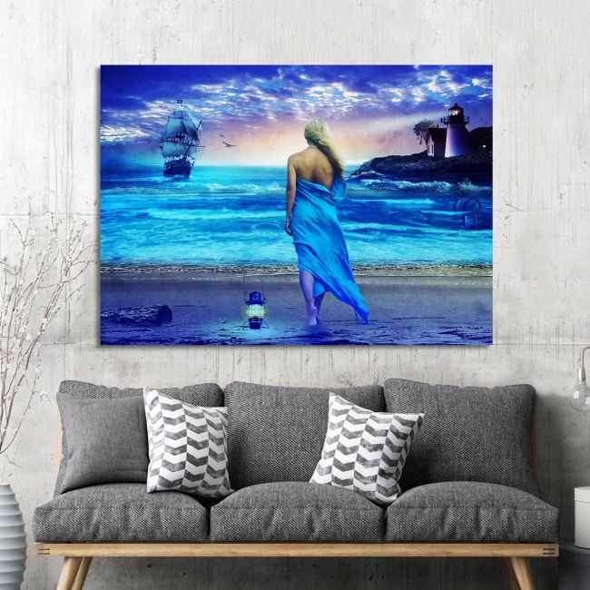 Πίνακας σε καμβά Fantasy beach
