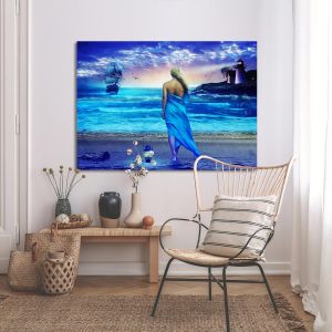 Πίνακας σε καμβά Fantasy beach 2