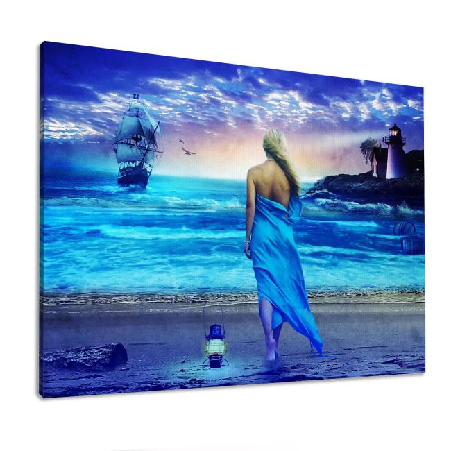 Πίνακας σε καμβά Fantasy beach