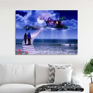 Canvas print Love steps