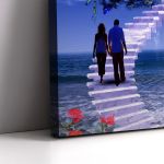 Canvas print Love steps