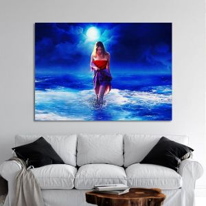Canvas print Full moon