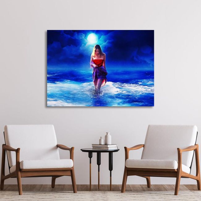 Canvas print Full moon