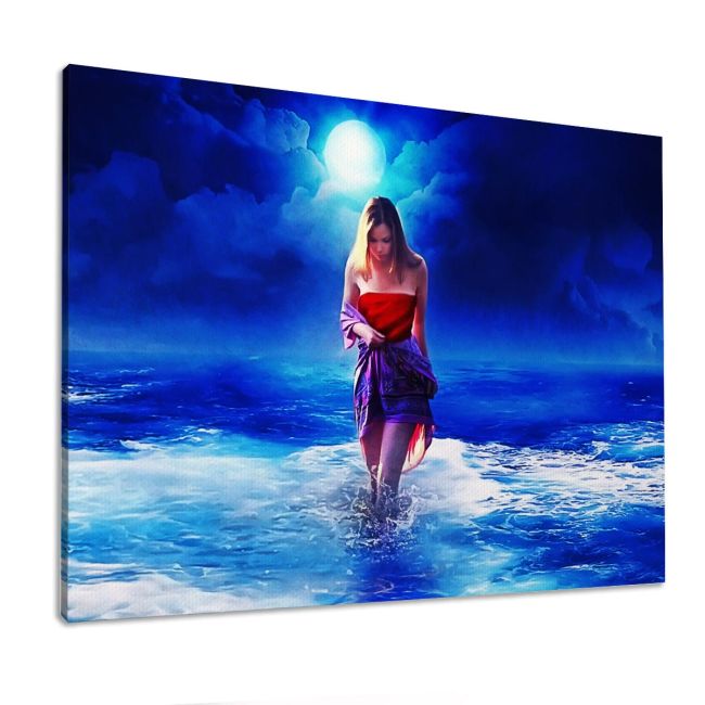 Canvas print Full moon