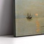 Canvas print Boats and anchored ships, Volanakis