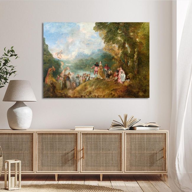 Canvas print Day at Kithira, Antoine Watteau