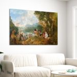 Canvas print Day at Kithira, Antoine Watteau