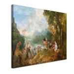 Canvas print Day at Kithira, Antoine Watteau