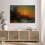 Canvas print Sunset at Konstantinople, Aivazovsky I.