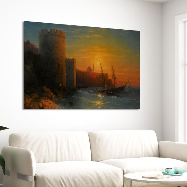 Canvas print Sunset at Konstantinople, Aivazovsky I.