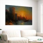 Canvas print Sunset at Konstantinople, Aivazovsky I.