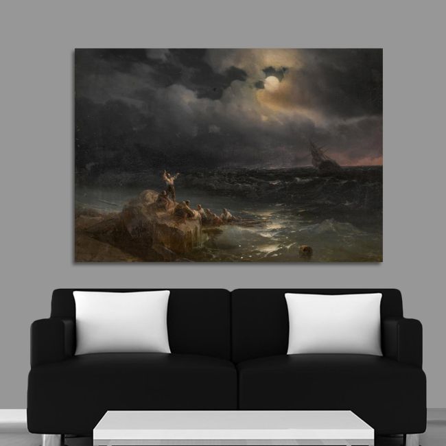 Canvas print Survivors, Aivazovsky I.