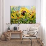 Canvas print, Sunflower field
