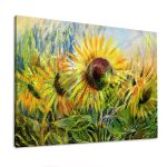 Πίνακας σε καμβά Ηλιοτρόπια, Sunflower field
