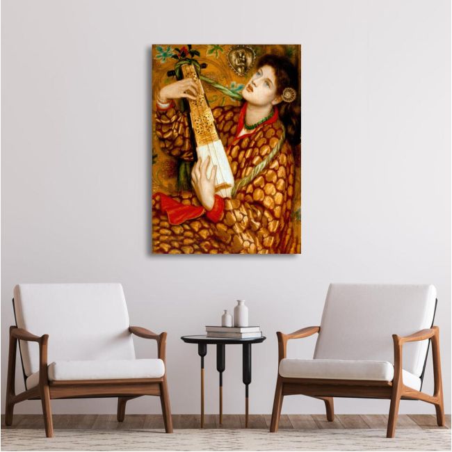 Canvas print vertical, A Christmas carol, Rossetti D. G.