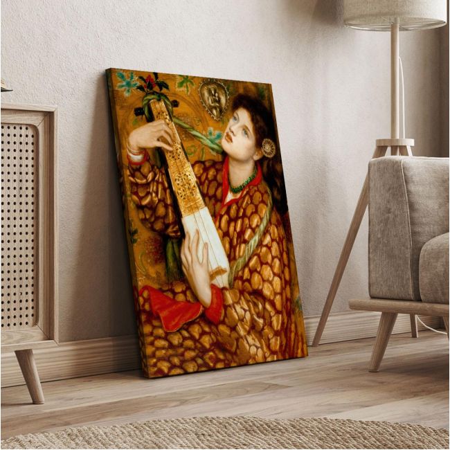 Canvas print vertical, A Christmas carol, Rossetti D. G.