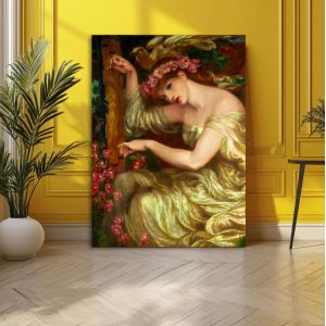 Canvas print vertical, A sea-spell, Rossetti D. G.