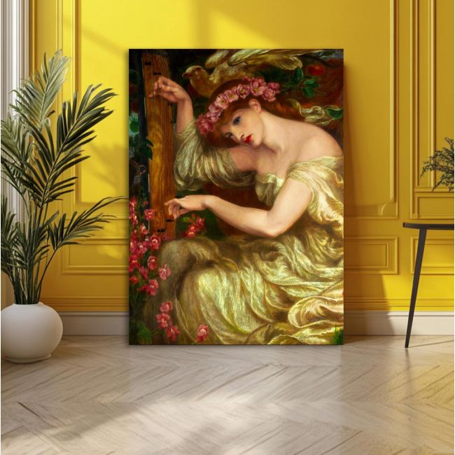 Πίνακας ζωγραφικής κάθετος, A sea-spell, Rossetti D. G.