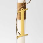 Acrylic gold sign, Initials