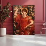 Canvas print vertical, A vision of Fiammetta, Rossetti D. G.