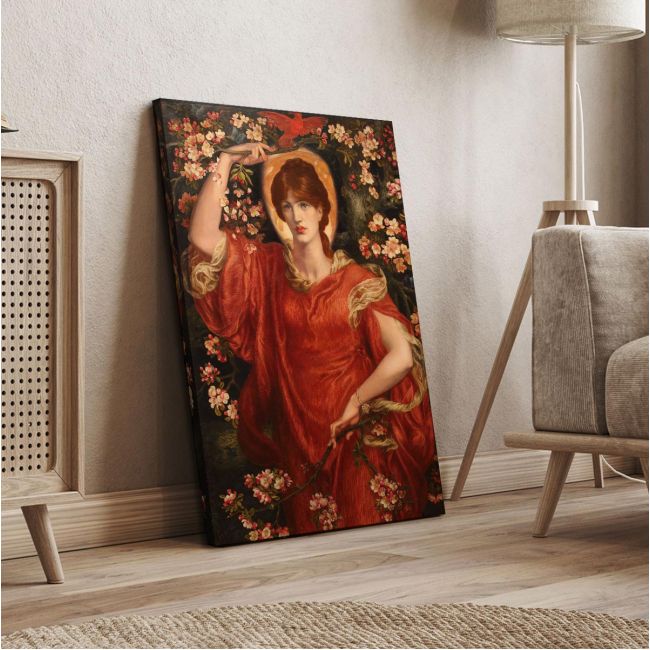Canvas print vertical, A vision of Fiammetta, Rossetti D. G.