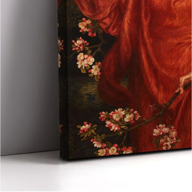 Canvas print vertical, A vision of Fiammetta, Rossetti D. G.