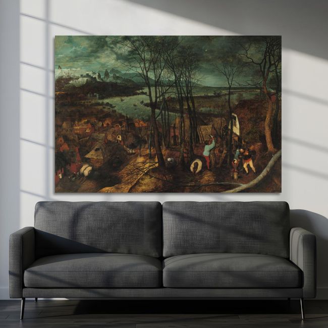 Canvas print The gloomy day, Bruegel Pieter, reproduction