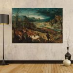 Canvas print The return of the herd, Bruegel Pieter, reproduction