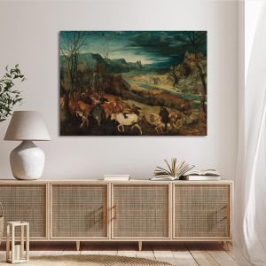 Canvas print The return of the herd, Bruegel Pieter, reproduction 2
