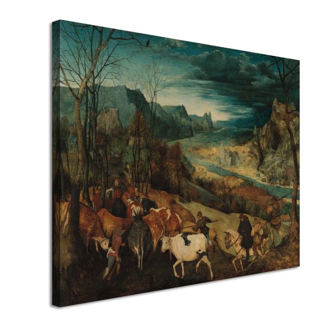 Canvas print The return of the herd, Bruegel Pieter, reproduction