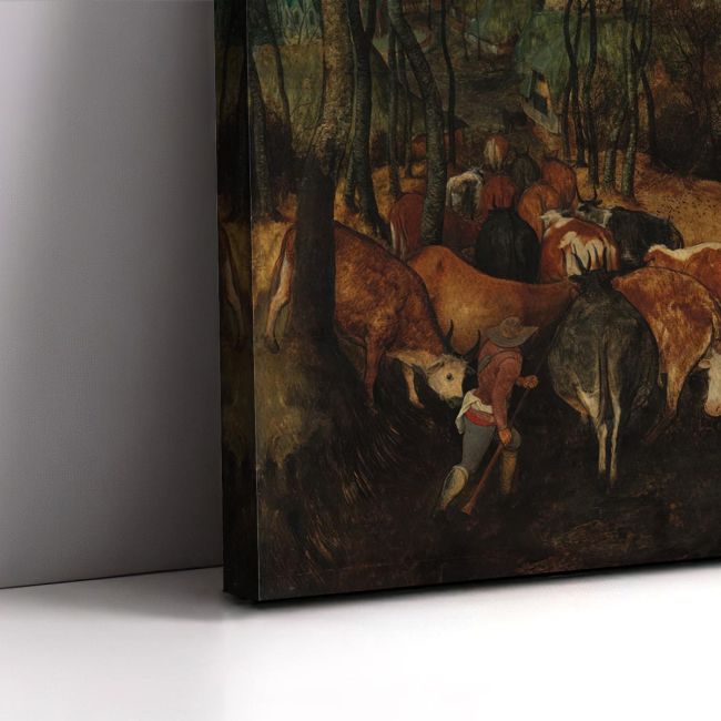 Canvas print The return of the herd, Bruegel Pieter, reproduction