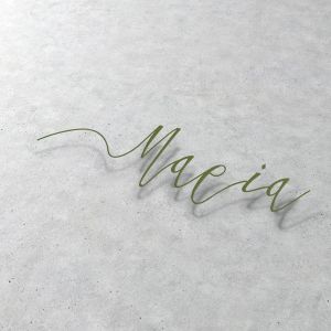 Trasnaparent Sticker label personalized die cut name girls