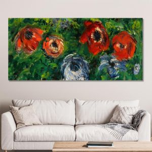 Canvas print Anémones, Monet C, reproduction 2