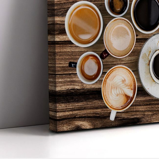 Πίνακας σε καμβά More coffees!