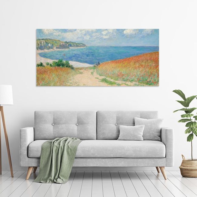 Πίνακας ζωγραφικής Path in the wheat fields, Monet C.