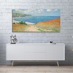 Πίνακας ζωγραφικής Path in the wheat fields, Monet C.